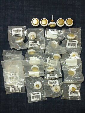 18 Liberty White Gold Brass Round Cabinet Knobs P30071C-ALN-C Unused